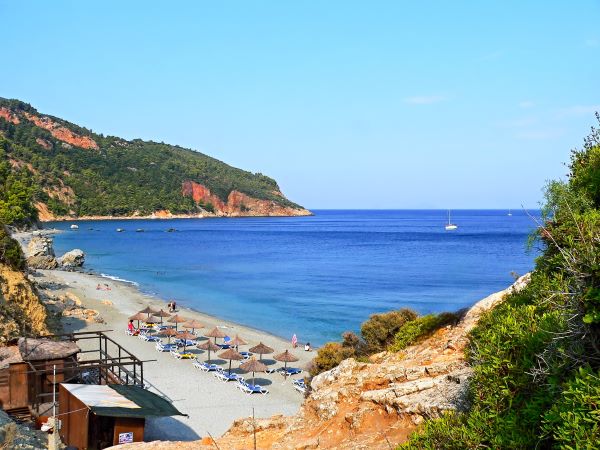 Glysteri Beach, with beautiful ocean views