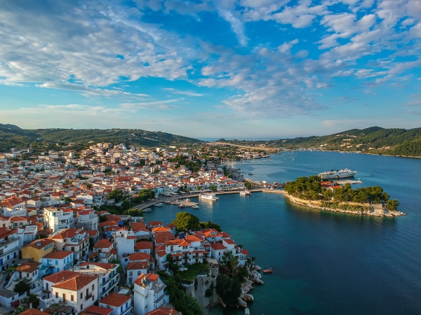 Skiathos' beautiful port